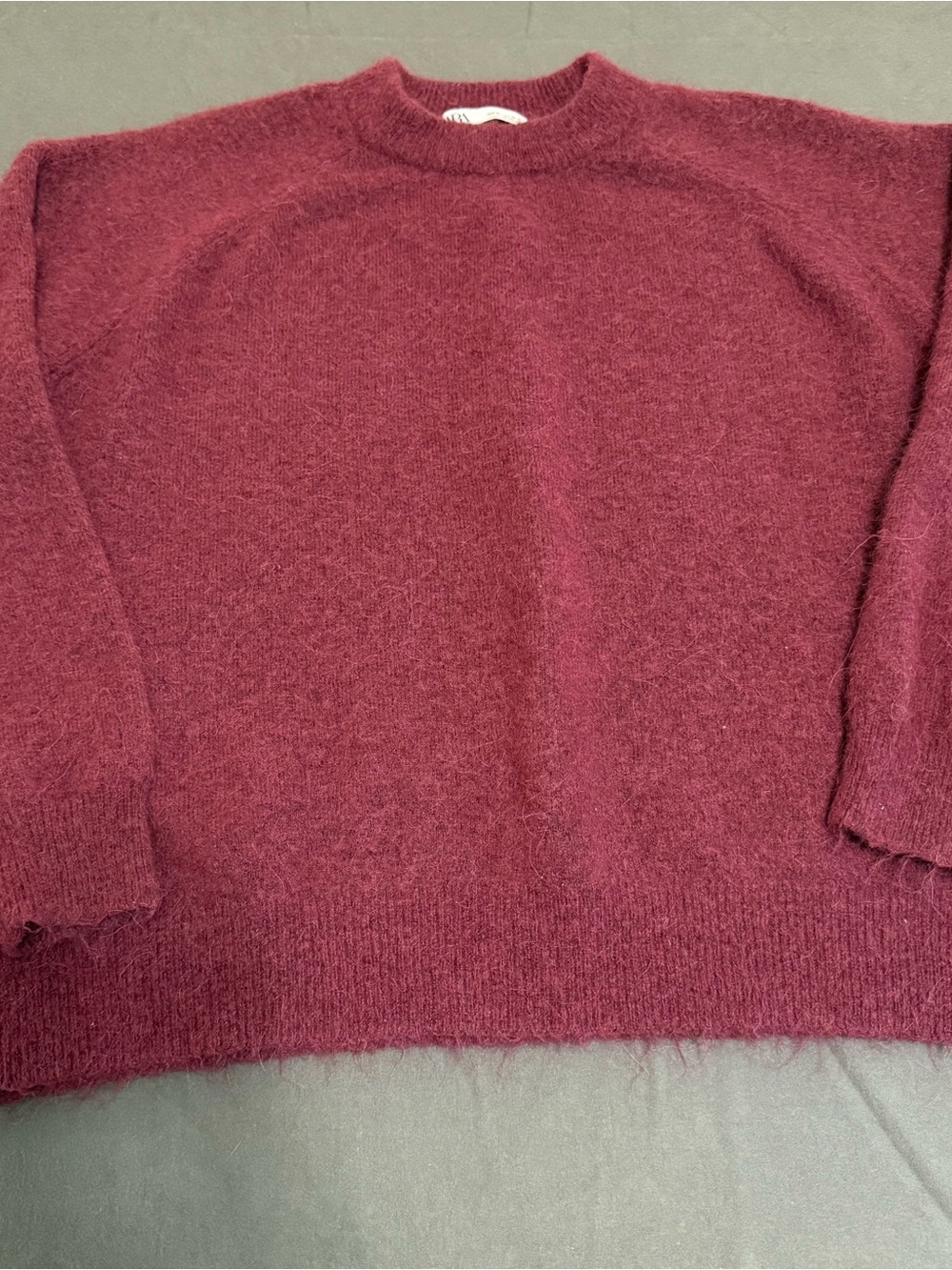 Zara Women's Crewneck Sweater in Deep Wine
